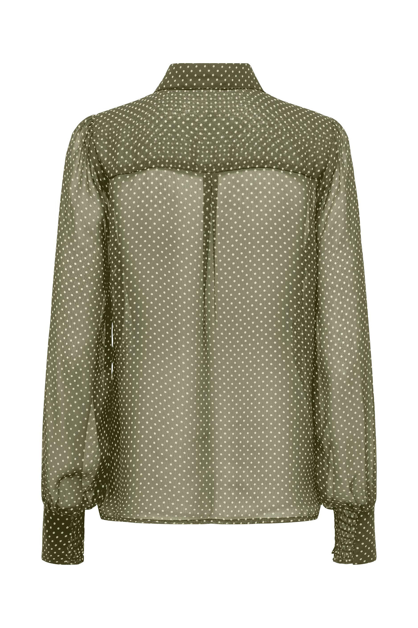camisa de mangas volumosas