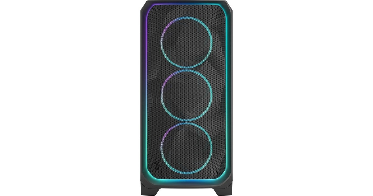 Fractal DesignMeshify 3 XL Ambience Pro RGB big tower behuizing  (Zwart | 2x USB-A | 1x USB-C | RGB | Tempered Glass)