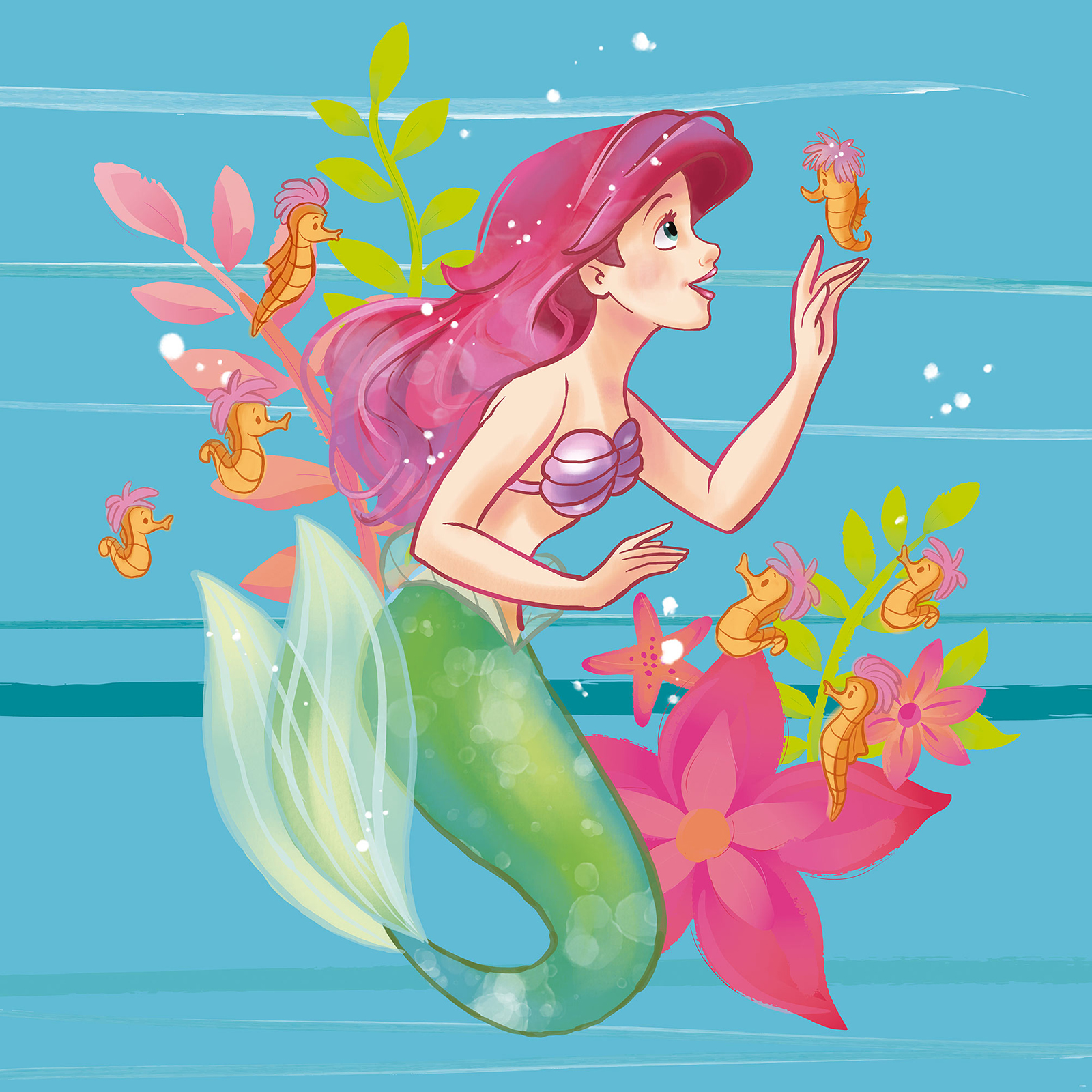 Vlies-Fototapete ARIEL LITTLE FRIENDS - bunt - 250x250 cm