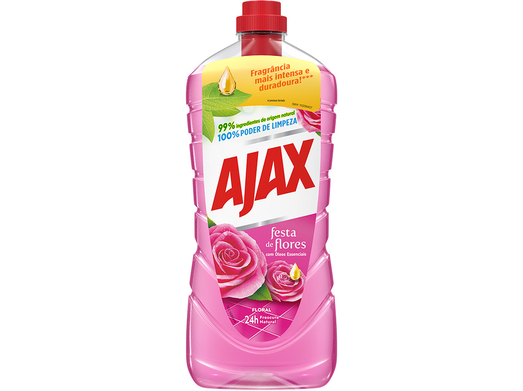 Lava Tudo Festa de Flores Fragrância Floral Ajax 1250ml