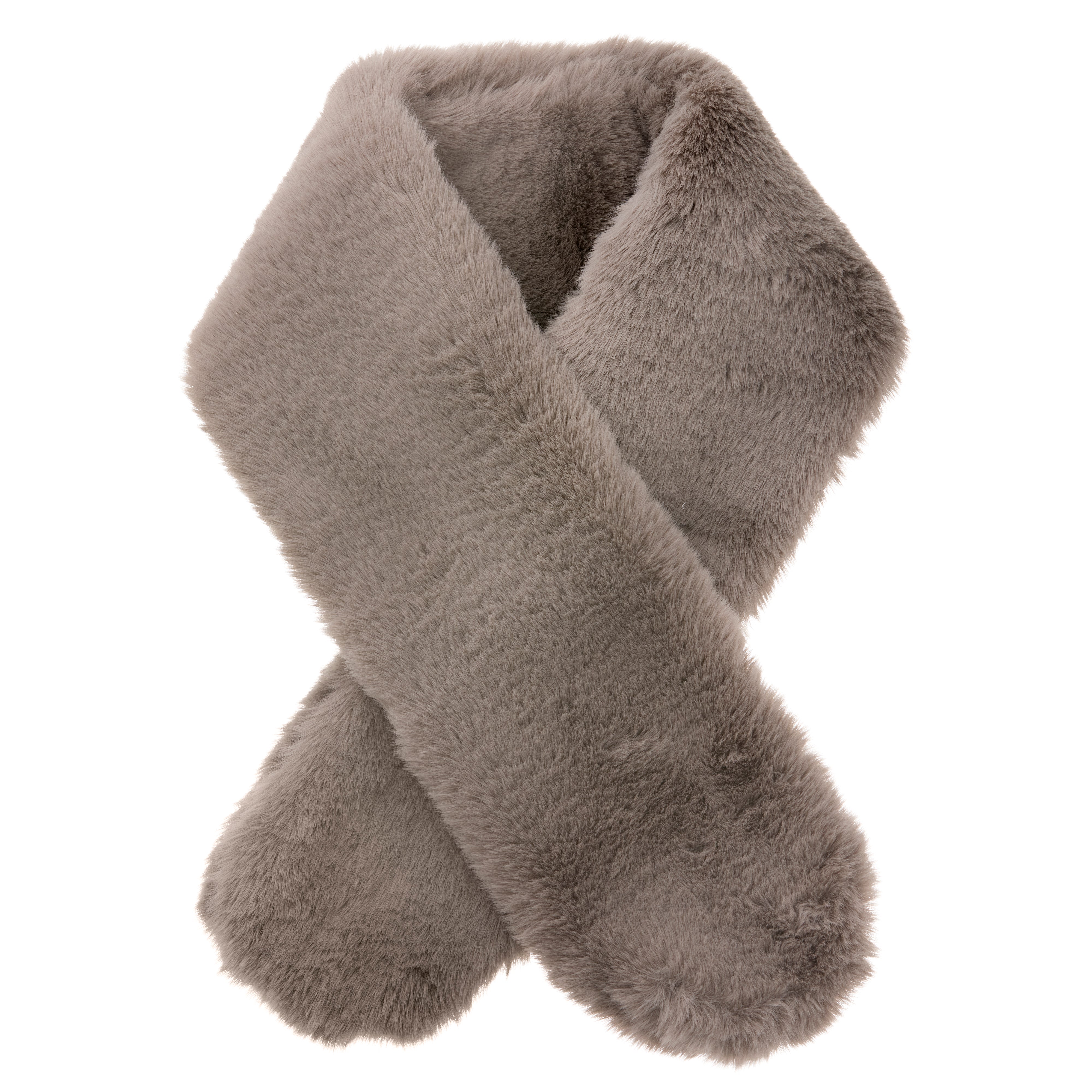 Bahne Accessories  Faux Fur tørklæde - grå