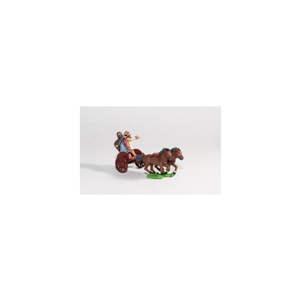 Scots Irish: Two horse Chariot with driver & General