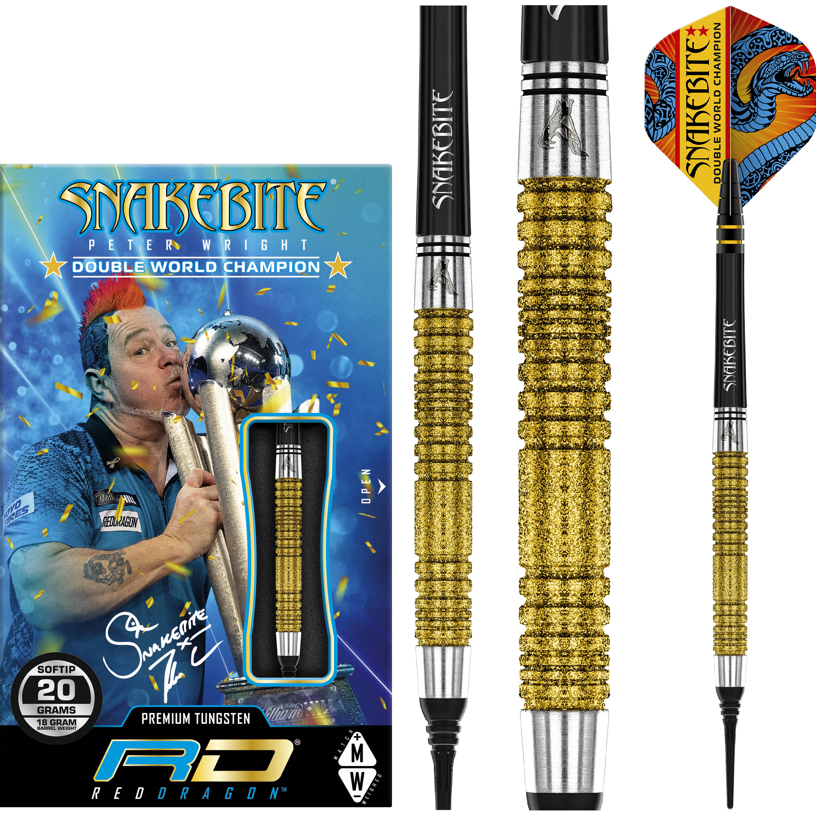 Red Dragon - Peter Wright - Euro 11 Element DWC Gold - Softdart