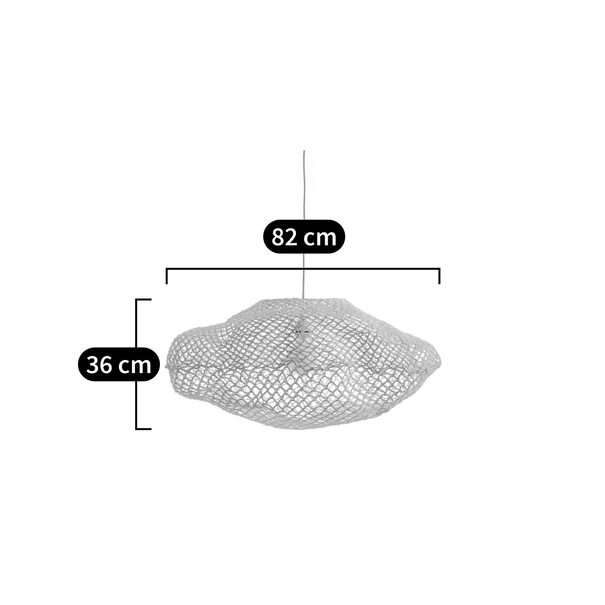 AM.PM<br>Luminária pendente Azéria Cloud grande