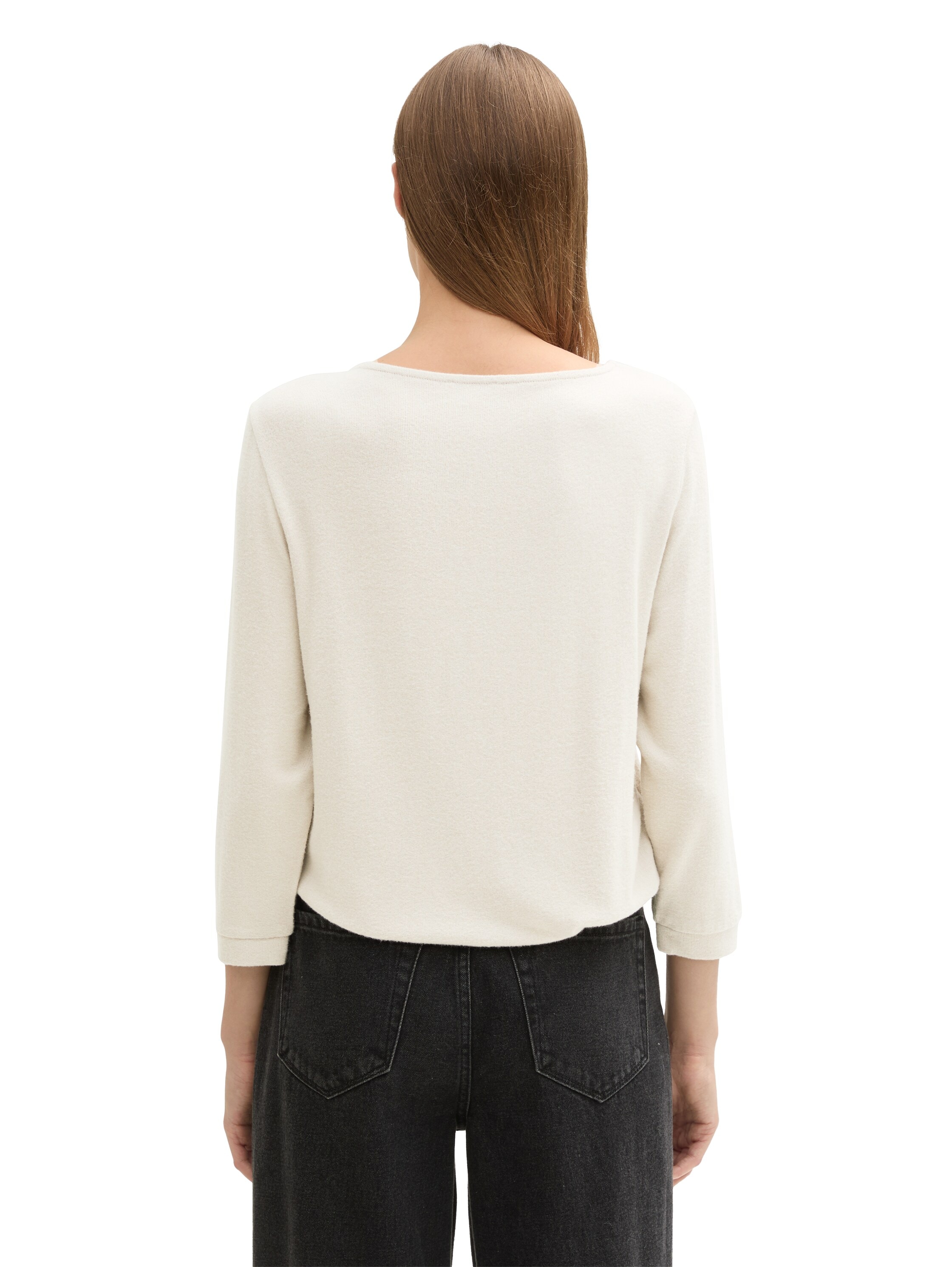 TOM TAILOR Fleeceshirt , mit Textprint