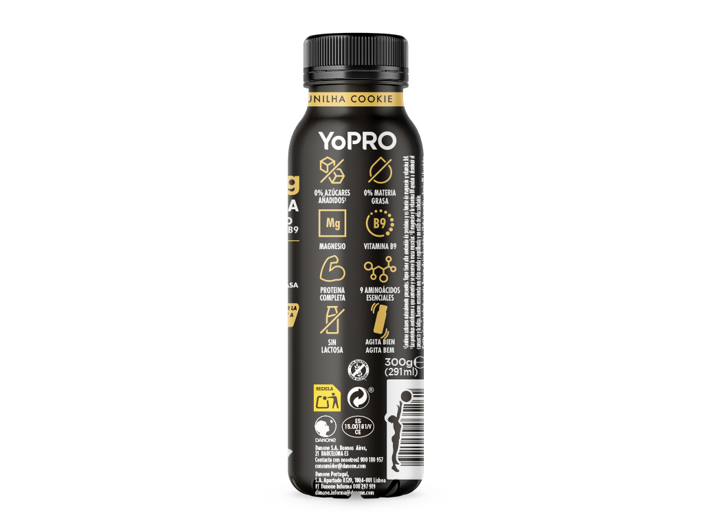 IOGURTE YOPRO LÍQUIDO BAUNILHA COOKIES 300G