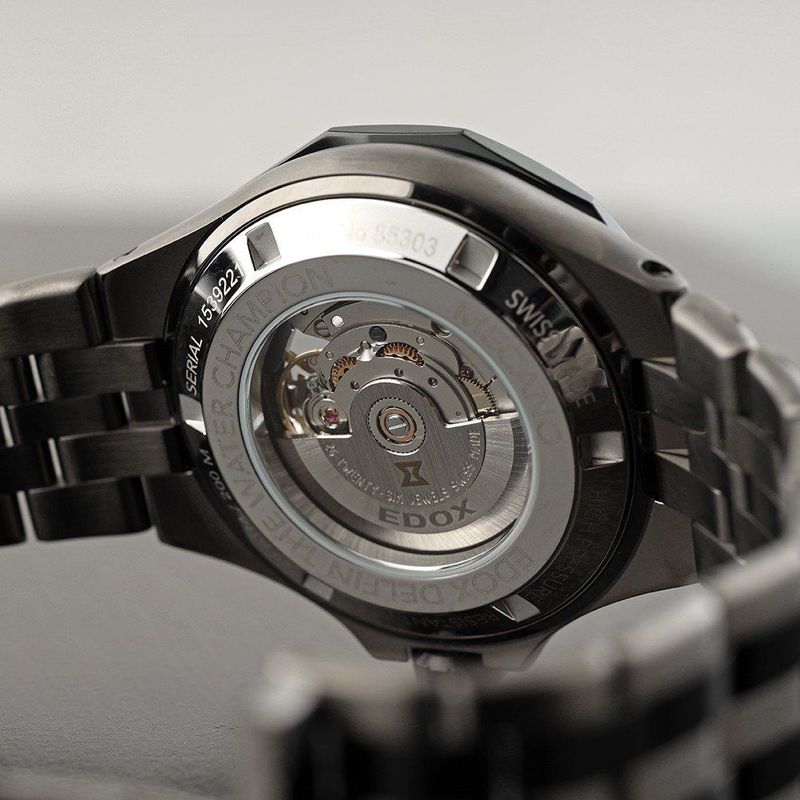 Edox - Delphin - Polshorloge - Transparant - Luxe - Waterdicht