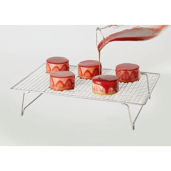 Lot de 2 volettes rectangulaires en inox 43 x 28 cm Mathon