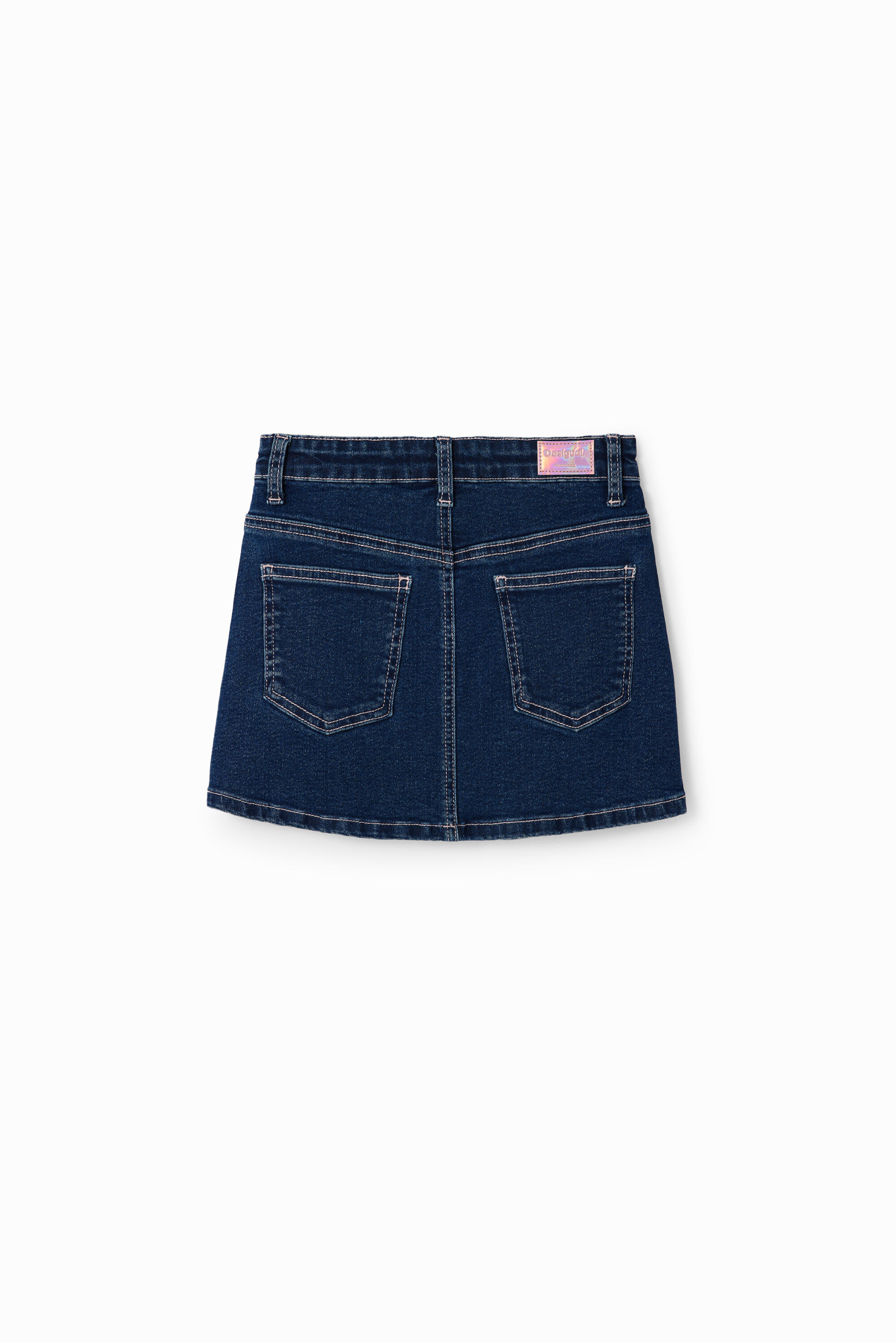 Mini-jupe jean strass