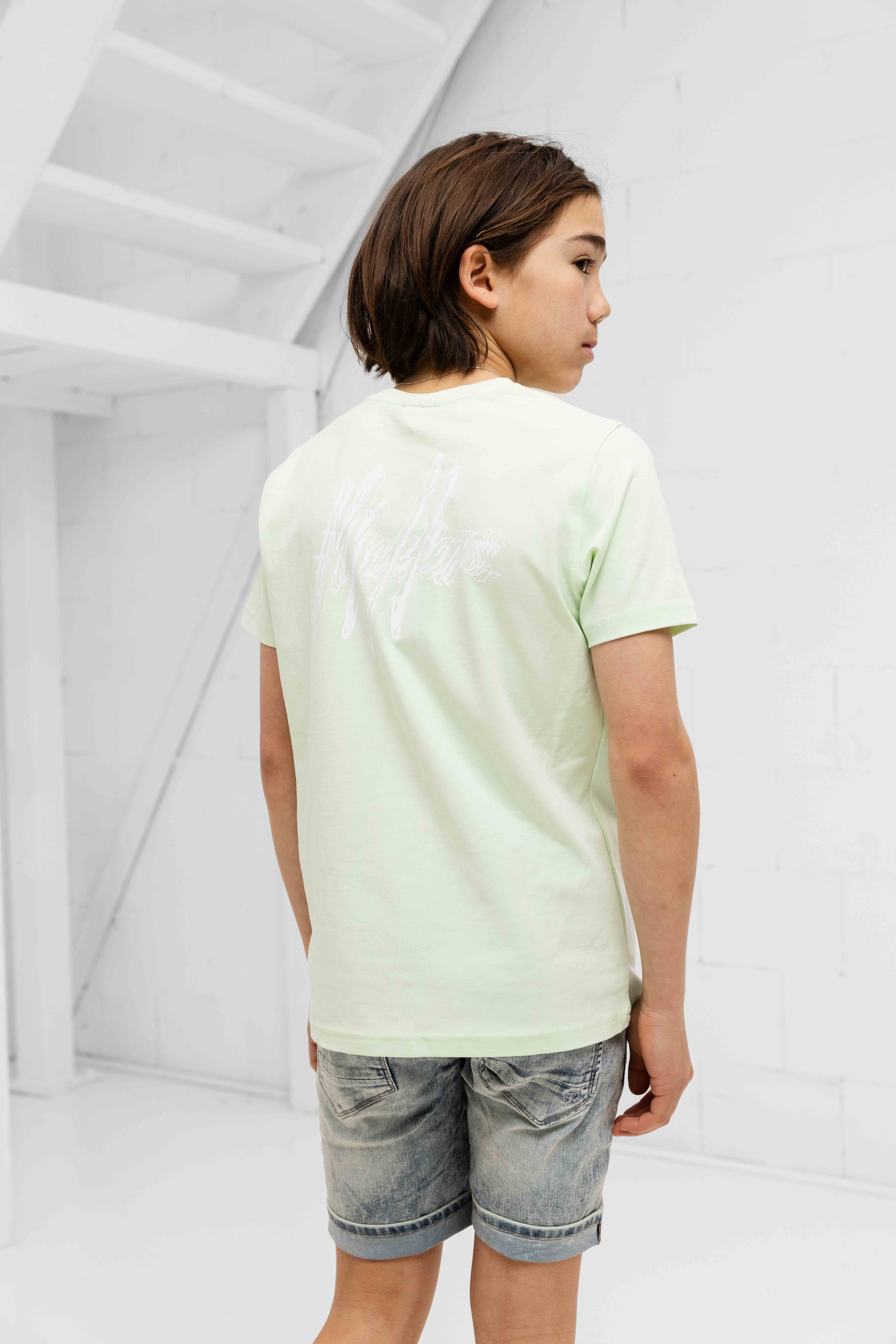 Malelions 3D Wave T-Shirt Kids Mintgroen