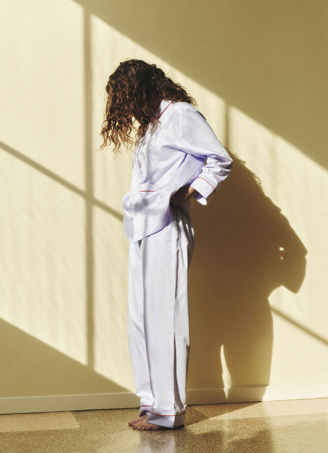 Hay Outline Pyjama L/S Shirt-XS/S-Laven