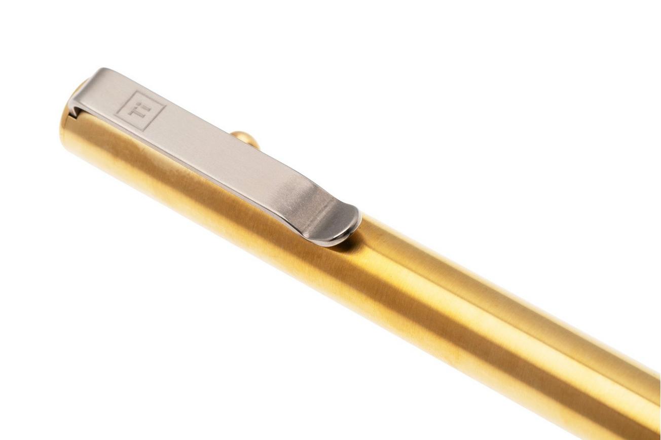 Big Idea Design Base Line Bolt Action Pen BS-BA-BS Brass, everyday carry pen