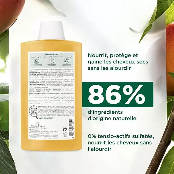 Klorane Beurre de Mangue Shampoing Nutrition 400ml