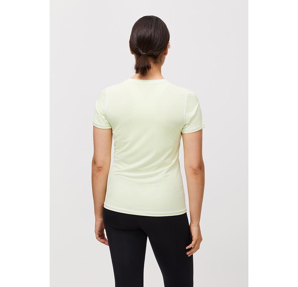 Röhnisch Jacquard Hardloopshirt Korte Mouwen Groen Dames