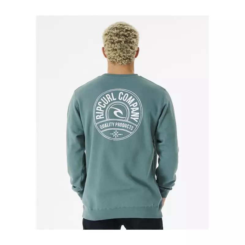 Sweat RIPCURL Stapler Crew Blue Green