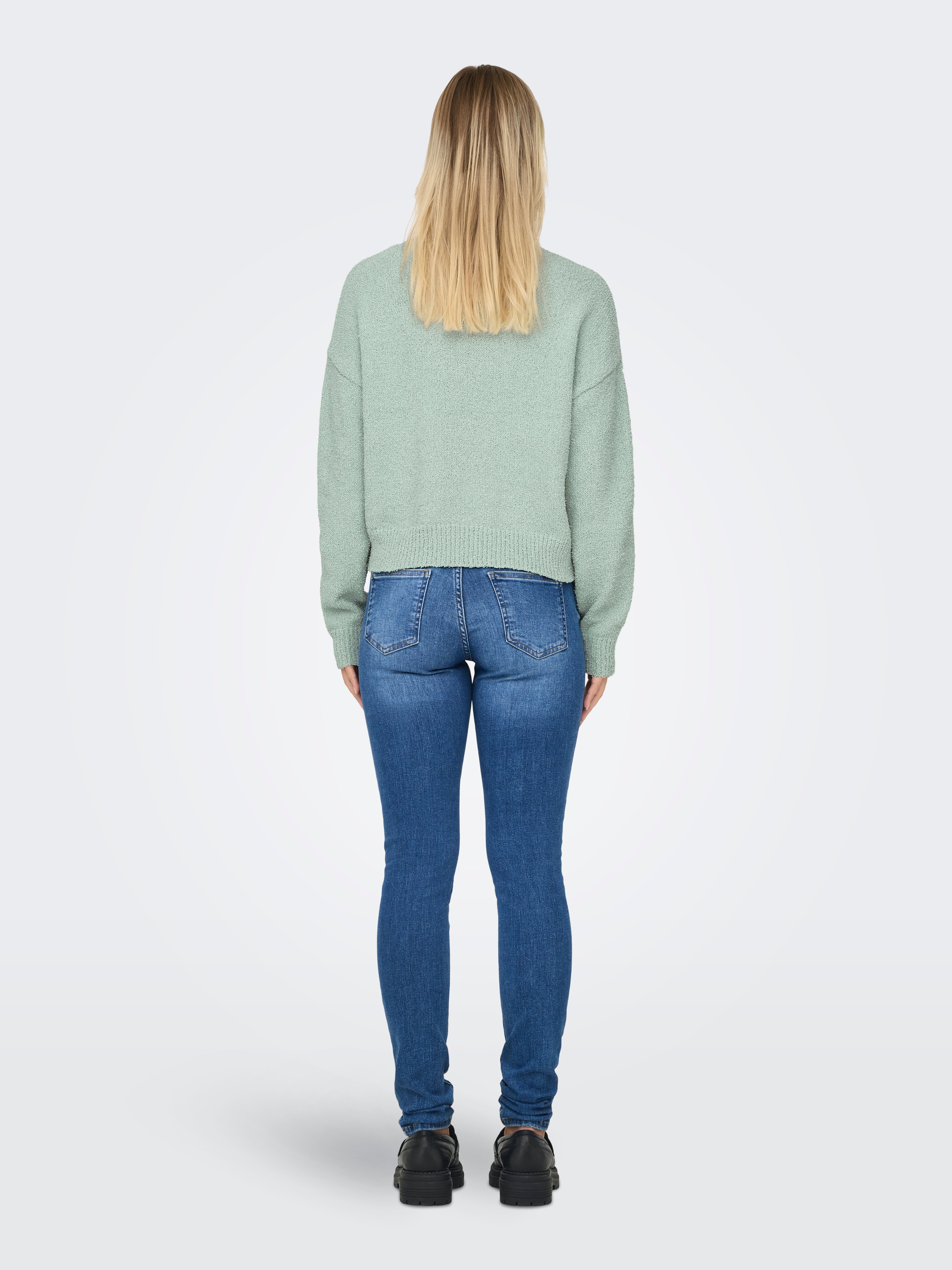 ONLTERESA Strickpullover Aqua Gray