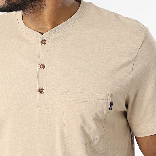 Tee Shirt Poche Brian Beige Chiné