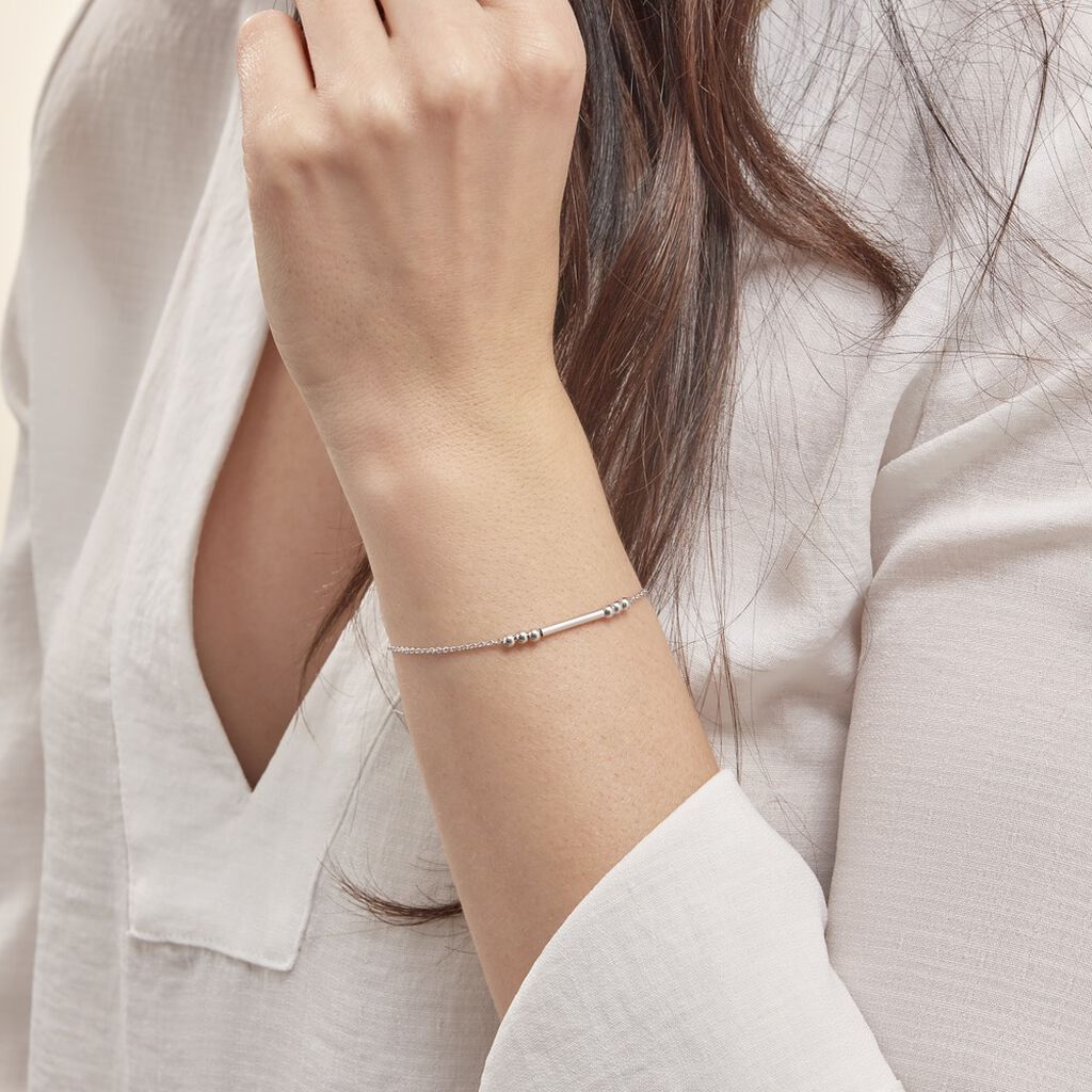 Bracelet Eucleia Argent Blanc