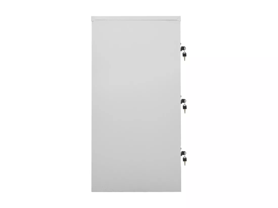 Armoires à casiers 5 pcs Gris clair et bleu 90x45x92,5 cm Acier