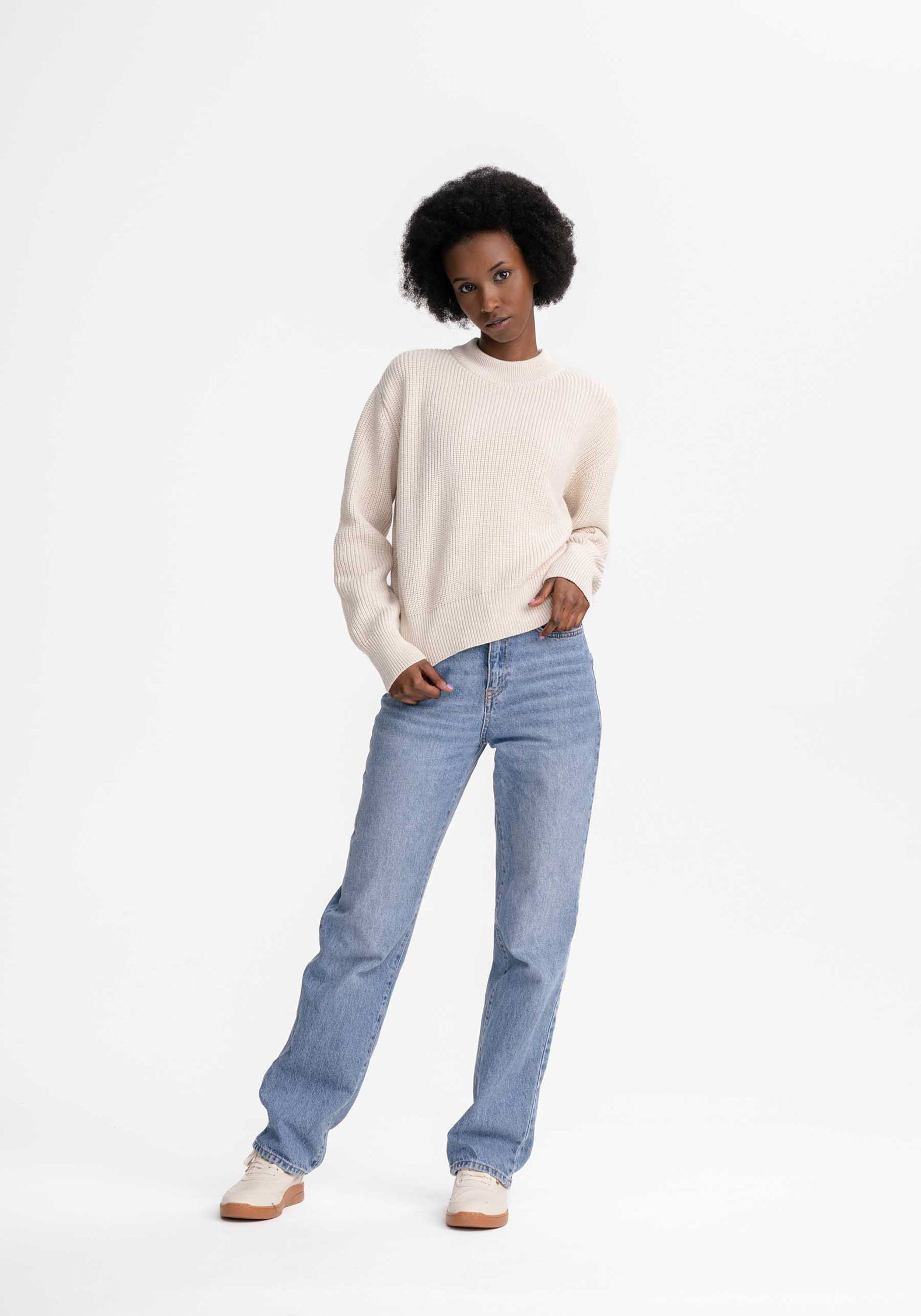 Mela Strickpullover Manika Cream Melange