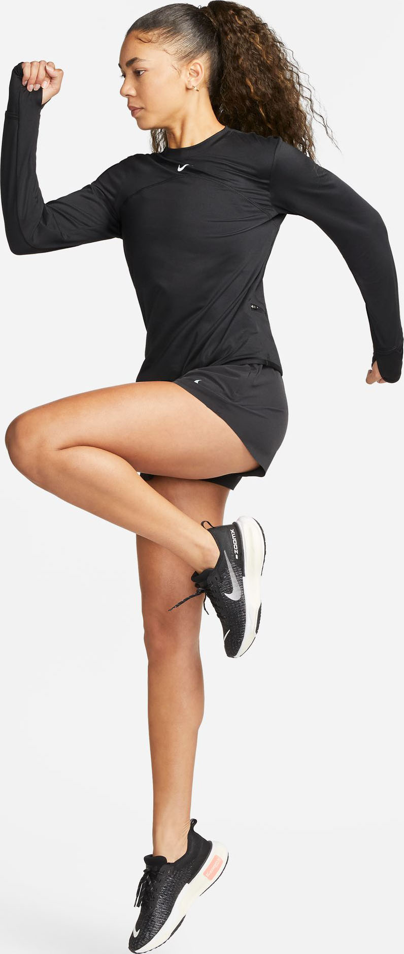 Dri-FIT Swift Element UV Running Top Dame 010/Black/Reflective Silver