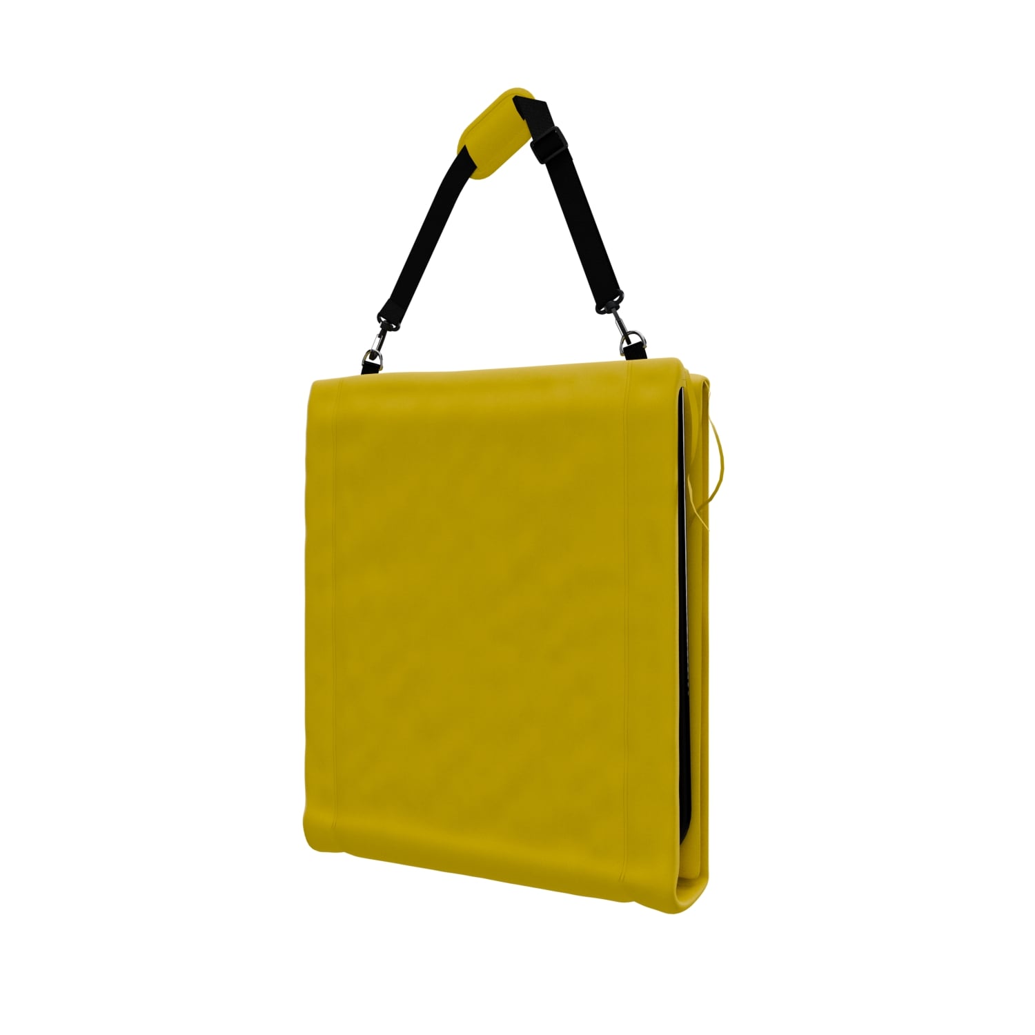 24MOVE® Strandmatte 1er Set klappbar mit Rückenlehne, Strandliege mit Gurt, tragbar für Strand und Garten, Liegematte gelb