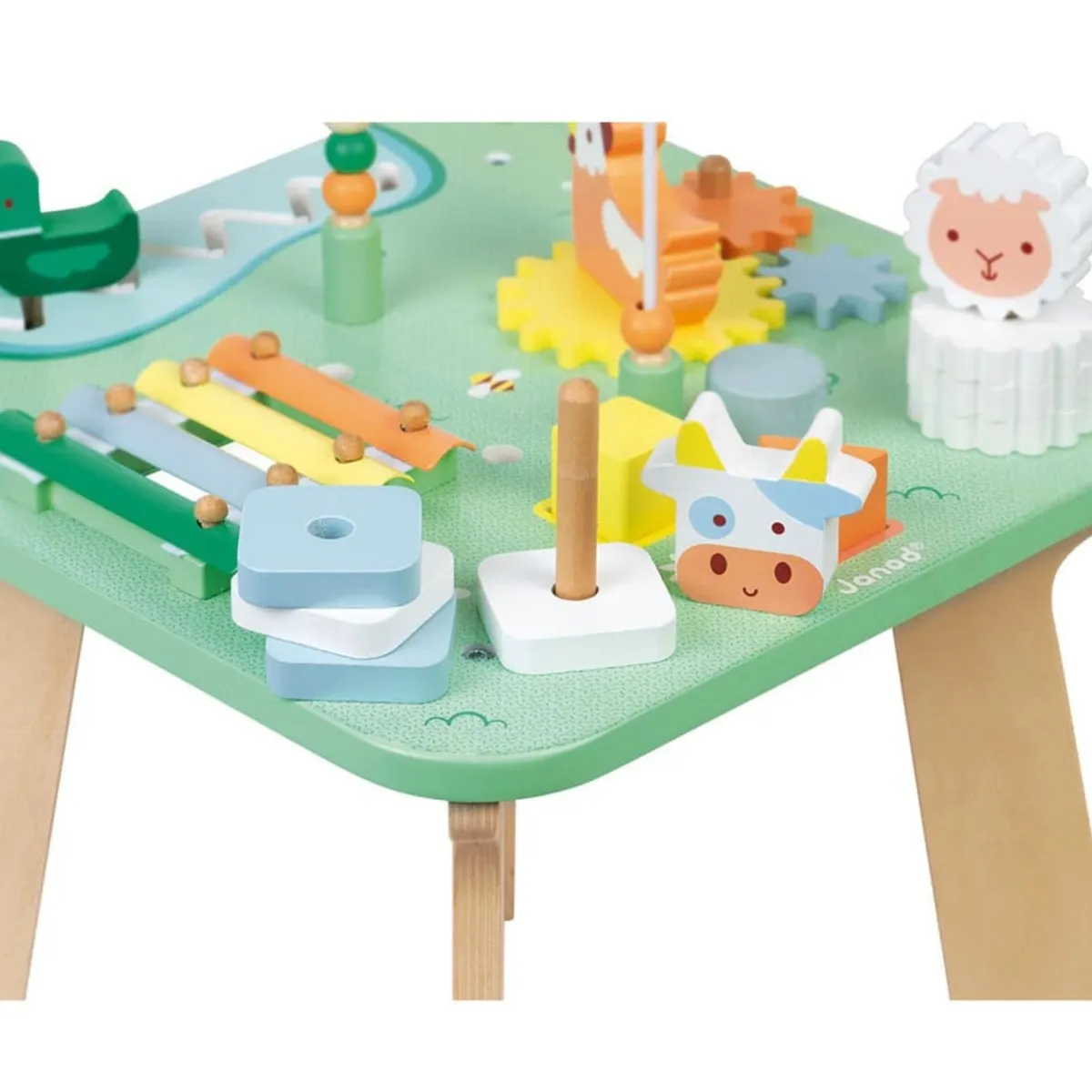 Janod Table d'Activités en Bois -  Jolie Prairie