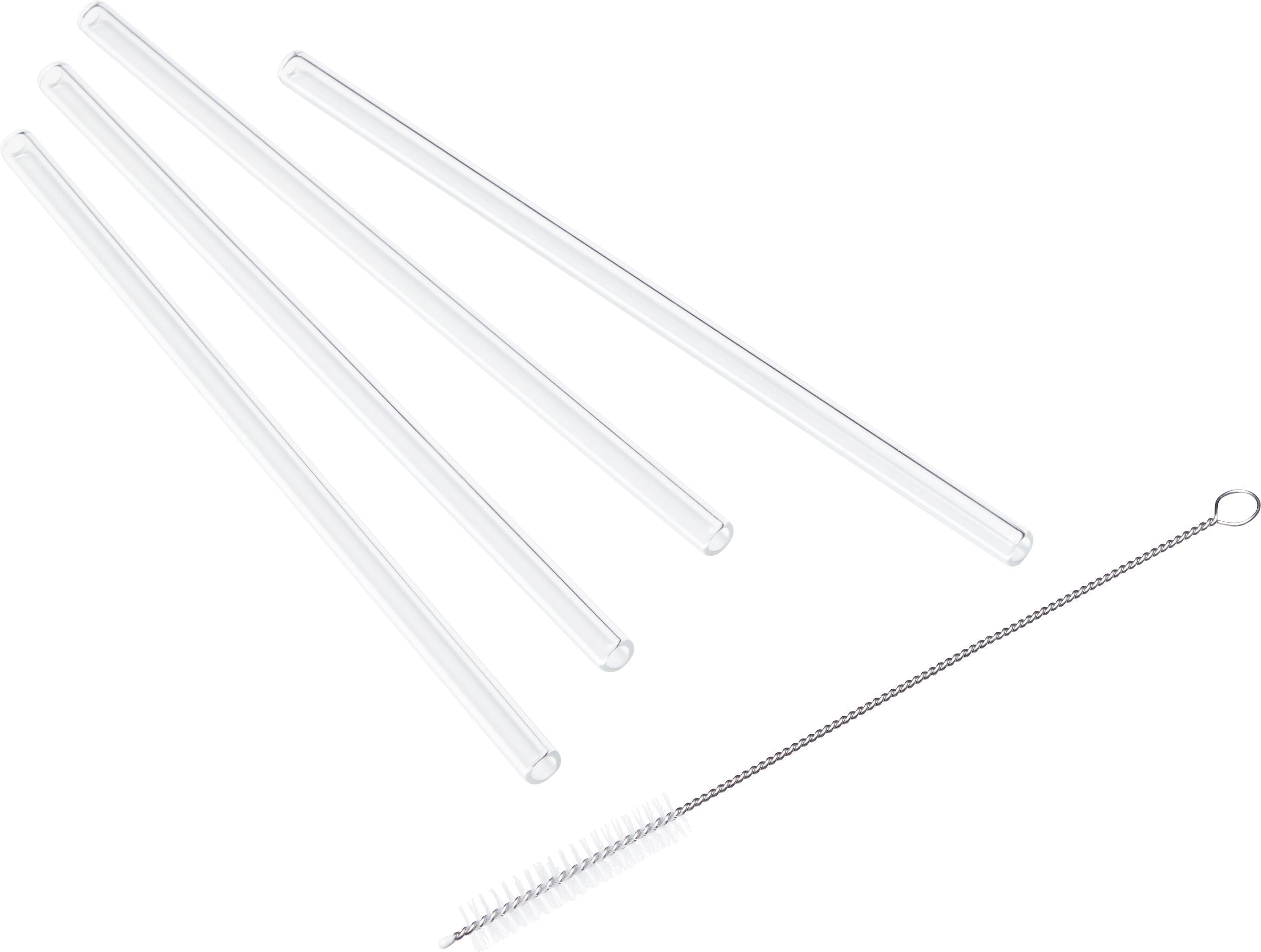 NUCCIA Trinkhalm-Set - Transparent / H: 20.0 cm
