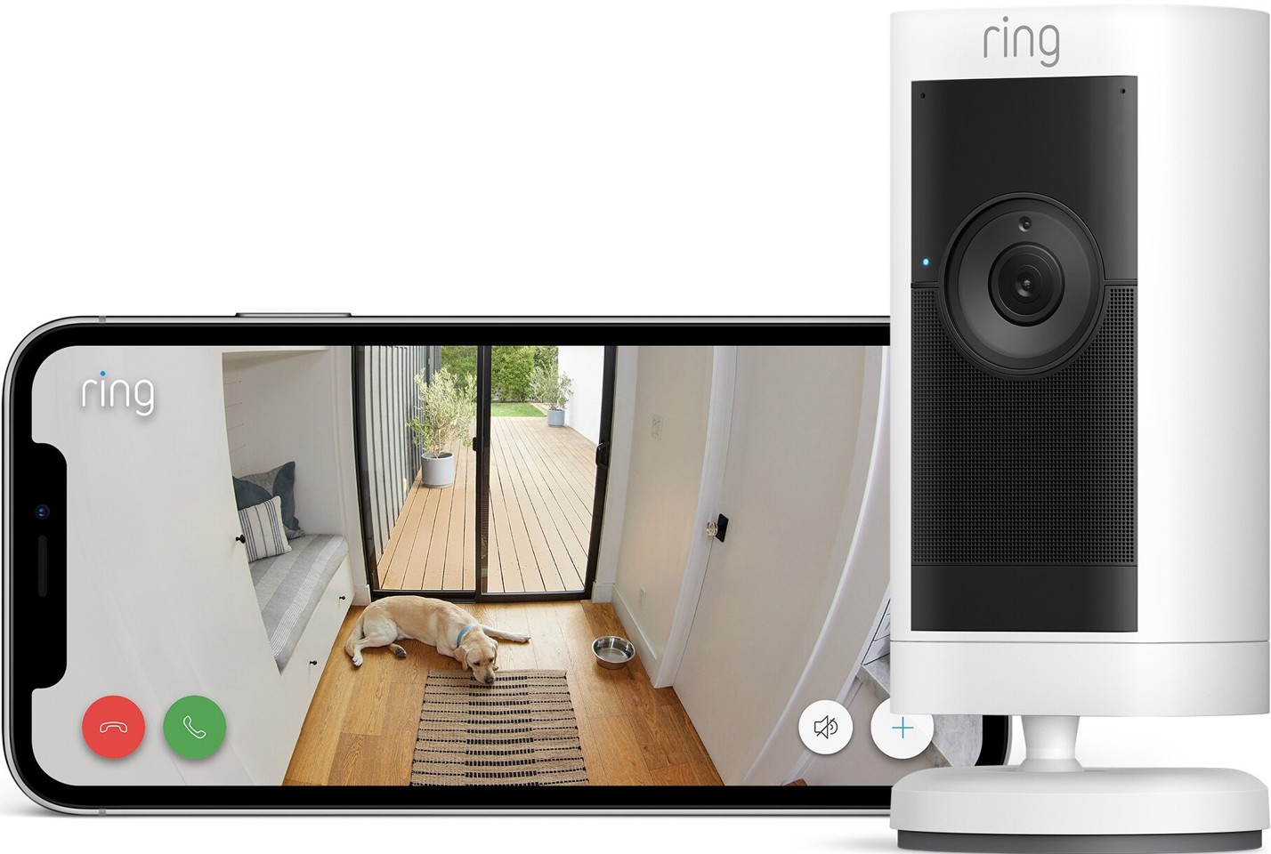 Ring - Stick Up Cam Pro Security Camera White