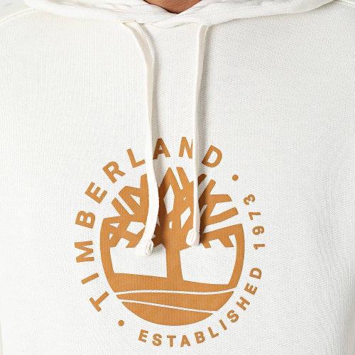 Sweat Capuche A65UN Blanc Cassé Camel