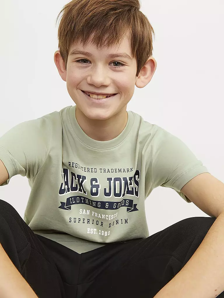 JACK & JONES Jungen T-Shirt JJELOGO mint