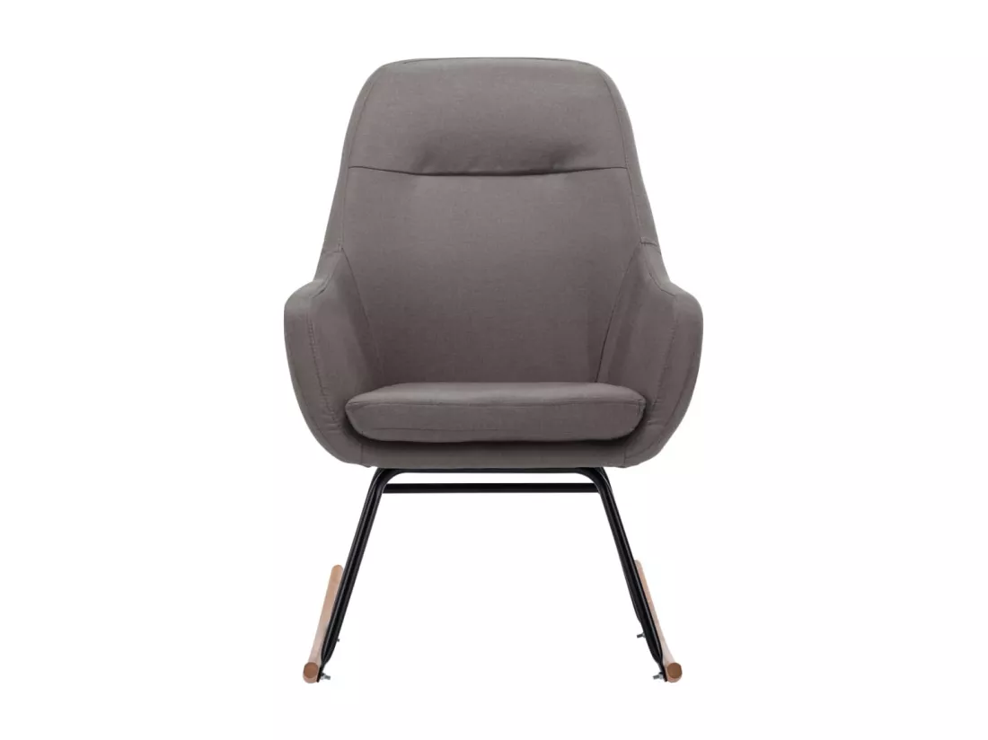 Chaise à bascule Gris clair Tissu