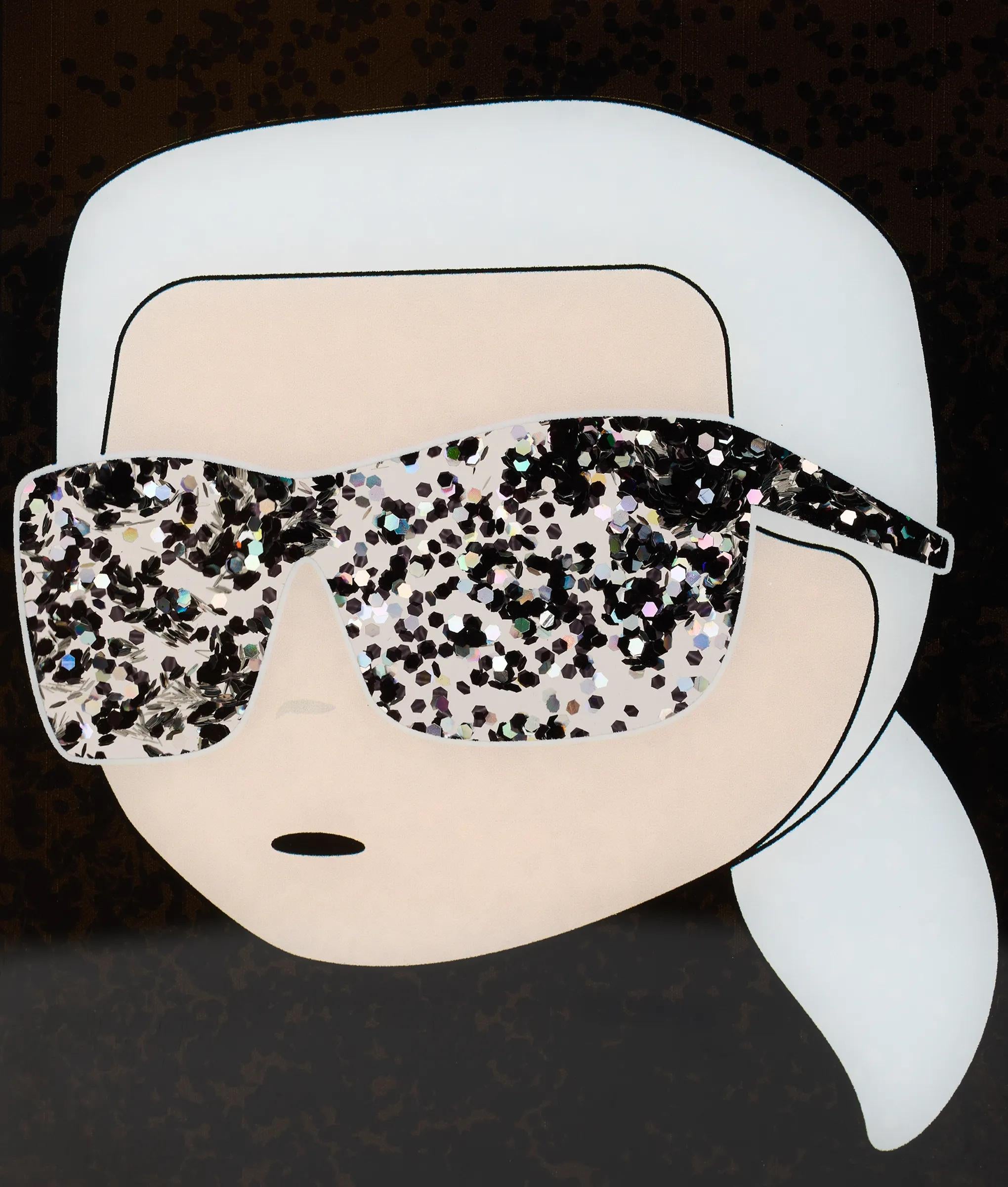 Ikon Karl glitterhoesje voor iPhone 17 Pro