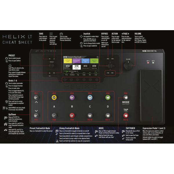 Line6 Helix LT Guitar Process. Bdl 2