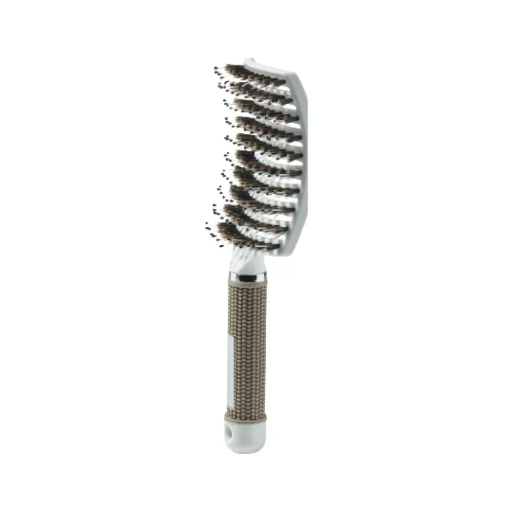 Yuaia Curved Paddle Brush Hvid - 1 stk.