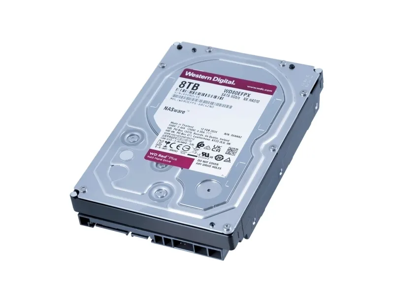 WD Red Plus WD80EFPX - Harddisk - 8 TB - intern - 3.5