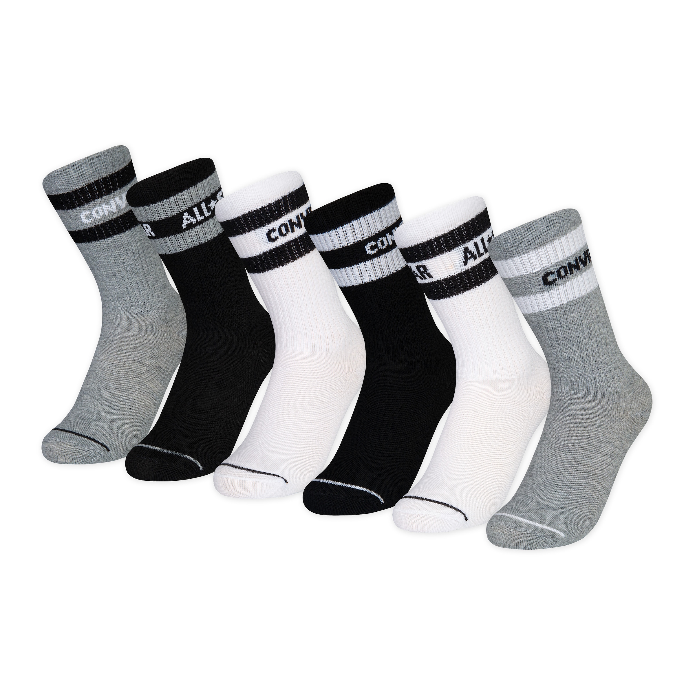 Converse Socken »CHN BASIC WORDMARK CREW 6PK« 6 Stk. tlg. für Kinder