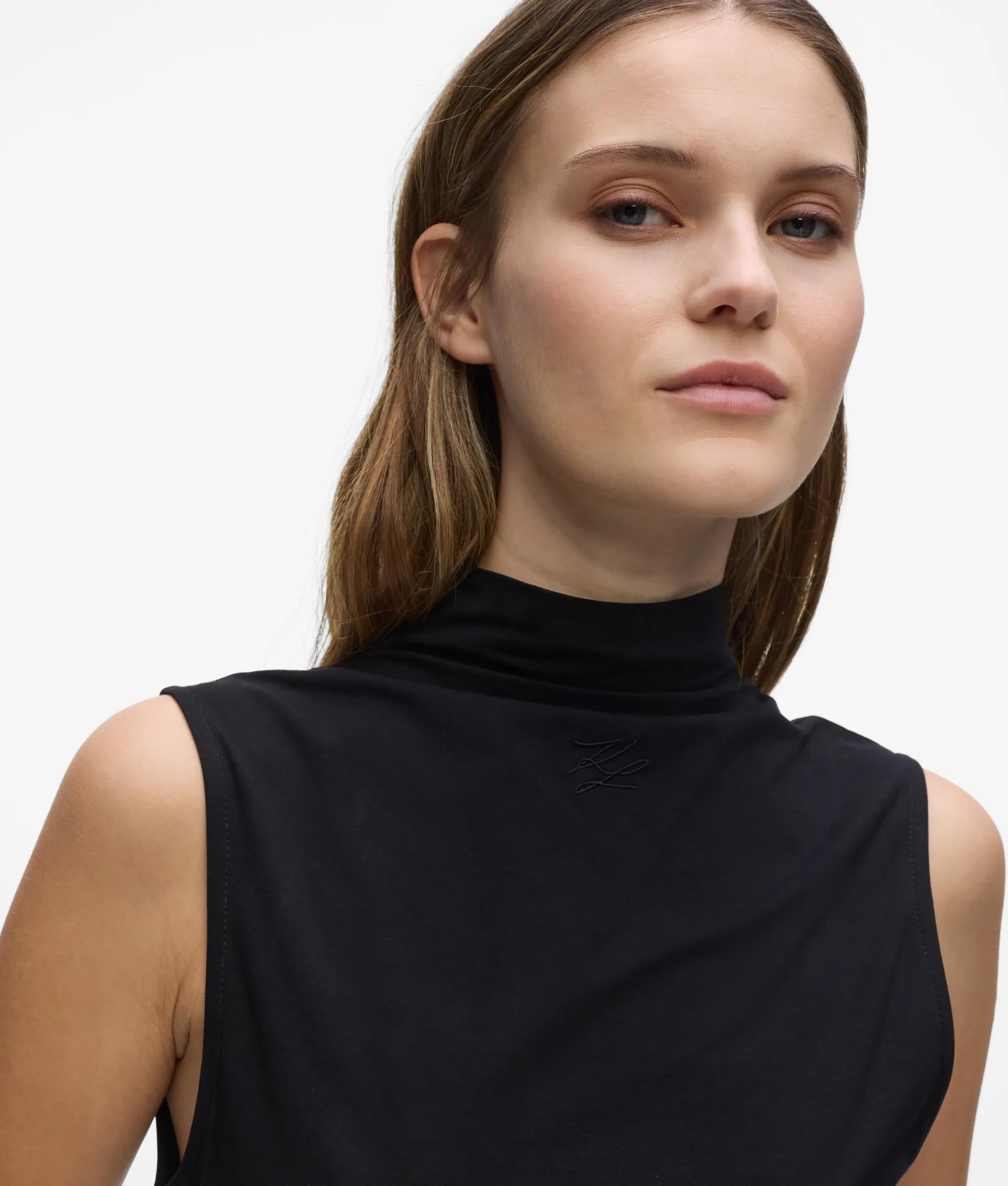 Tanktop met mock-hals