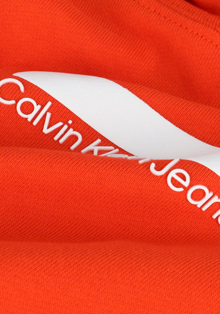 CALVIN KLEIN rode calvin klein  small block logo hoodie