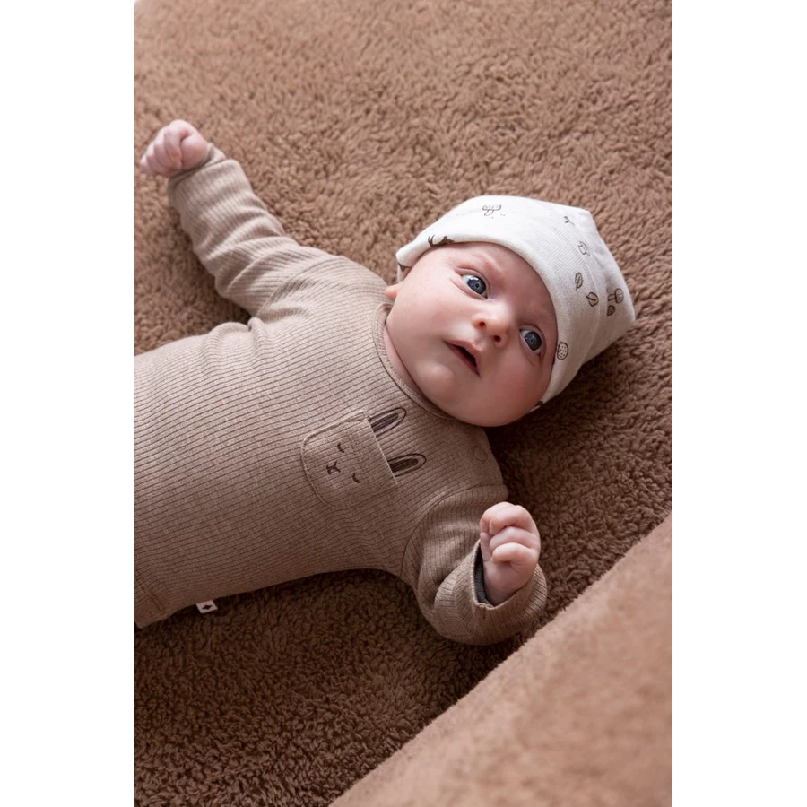 Feetje Langarmshirt Little Forest Friends Taupe Melange