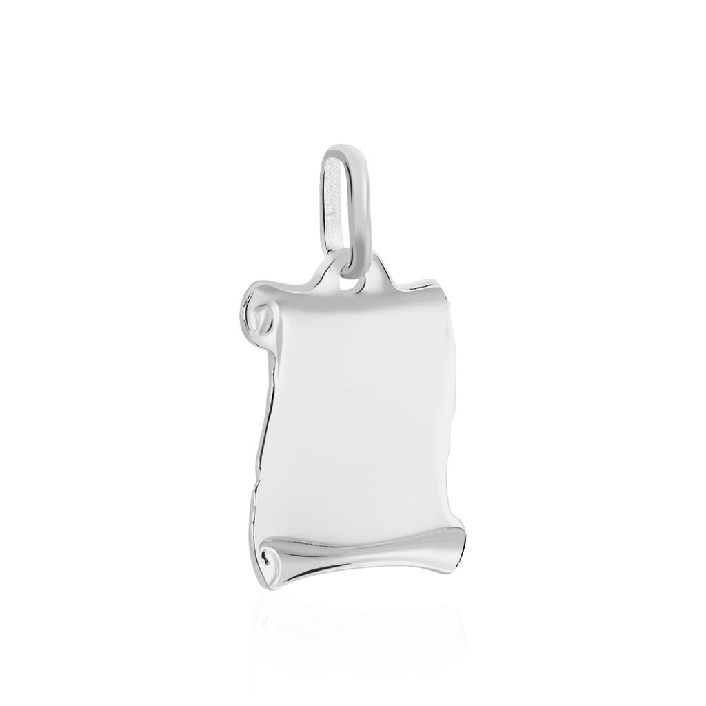 Pendentif Zodiaque Parchemin Argent Blanc