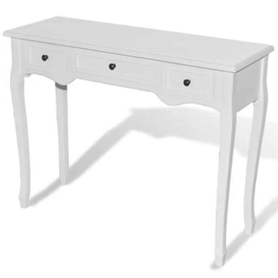 vidaXL - Kaptafel - Wit - Hout