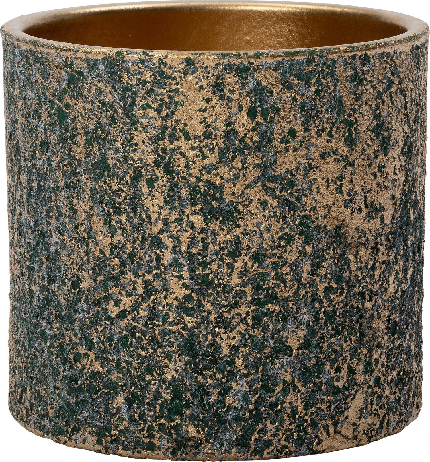 Intratuin bloempot Eldor groen / goud D 20 H 19 cm