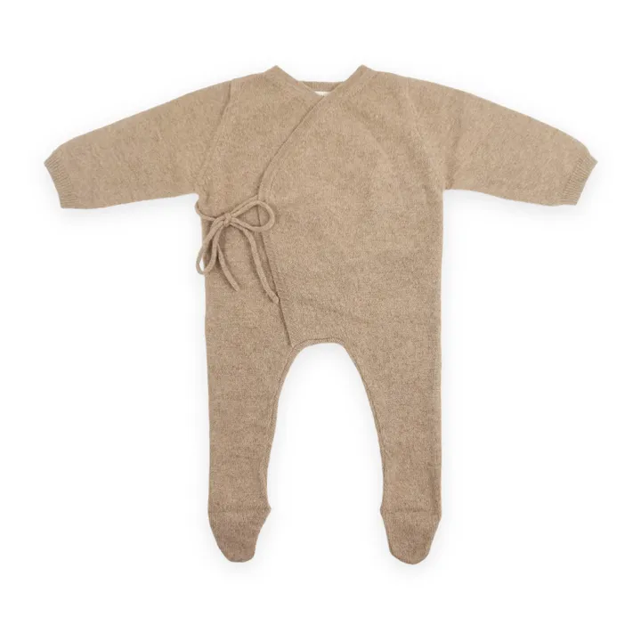 My Little Freckle Combinaison Cachemire Bio Babygrow | Camel