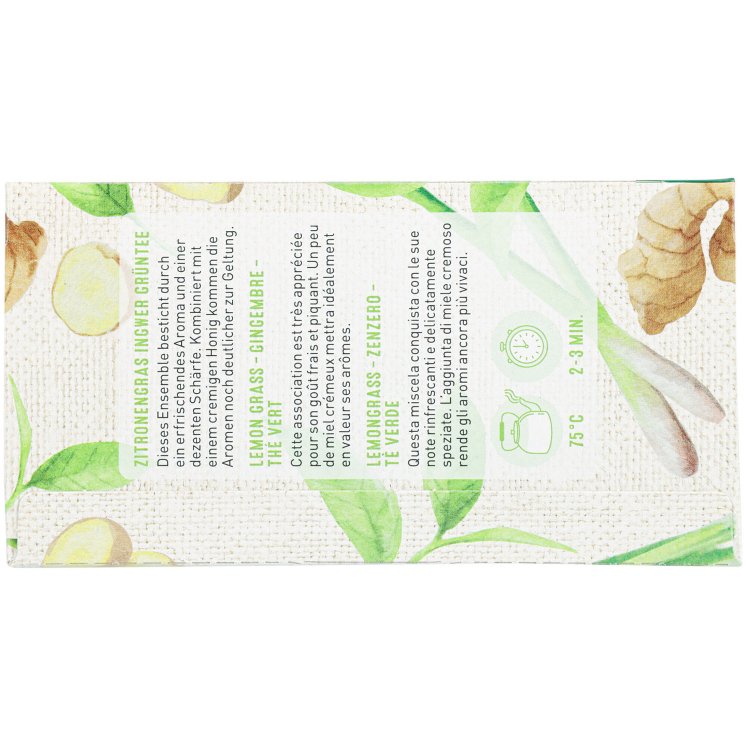 Naturaplan Bio Fairtrade Grüntee Zitronengras 20 Beutel