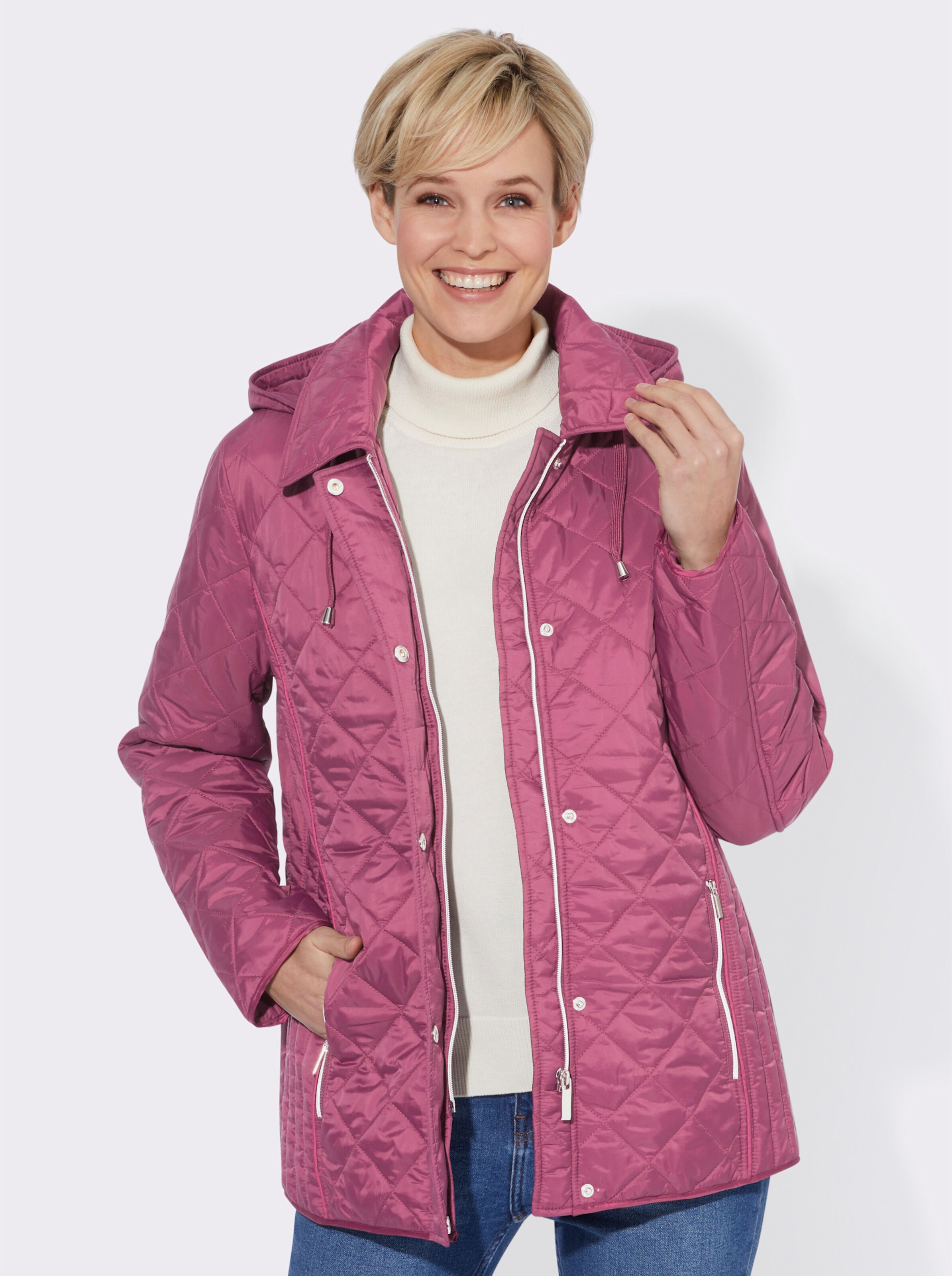 Winterjacke mit Schlingenknopf-Verschluss