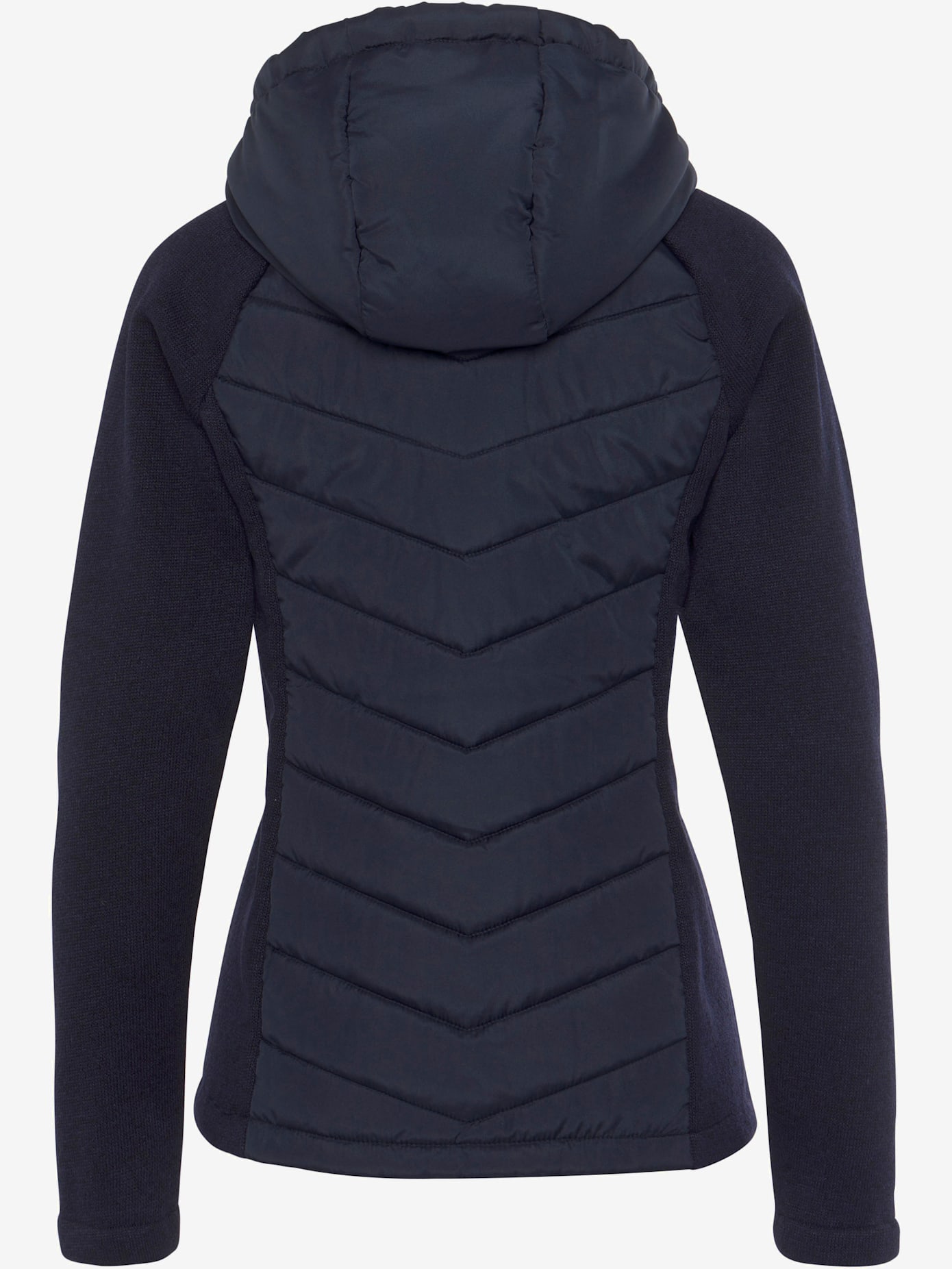 Doudoune veste matelassée en tricot polaire doux aux manches
