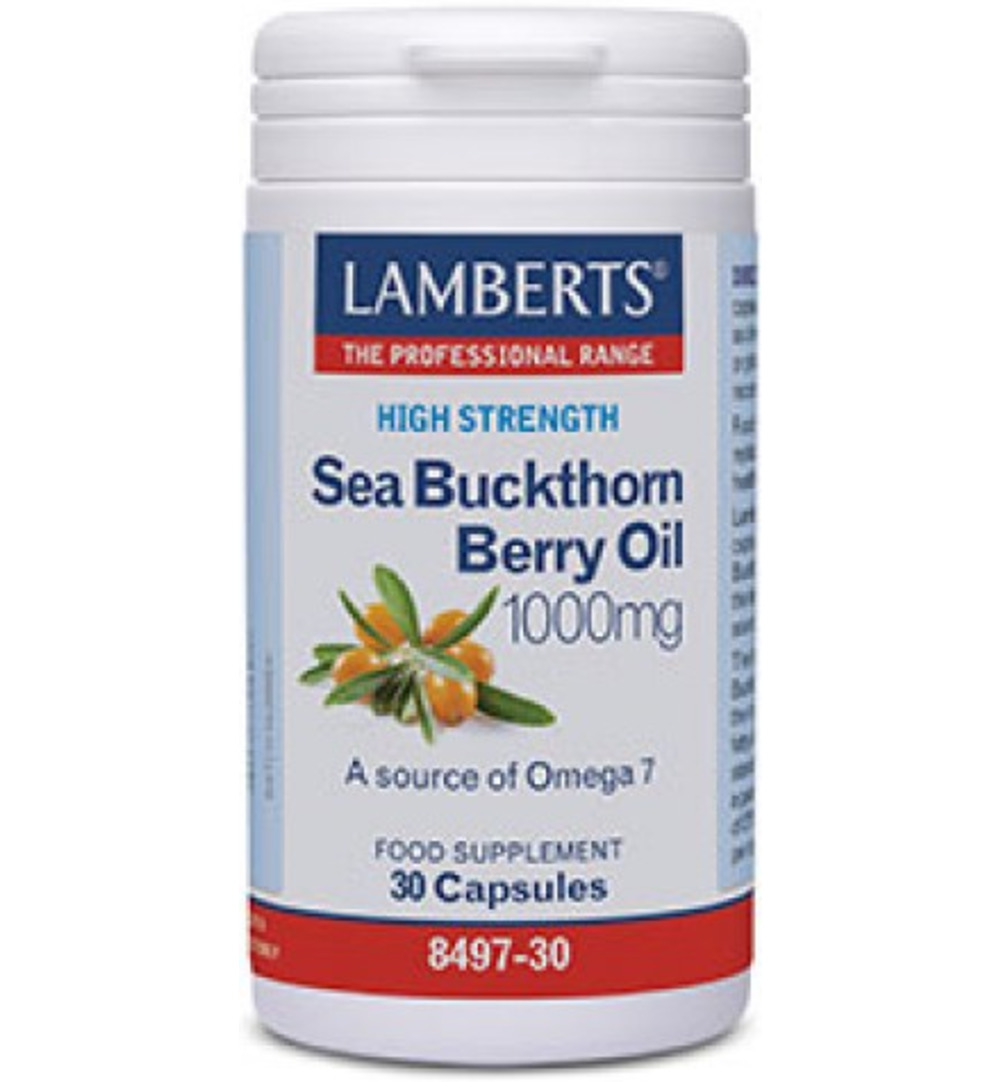 Lamberts Duindoorn Olie 1000Mg – Sea Buckthorn Berry Oil (30 capsules)