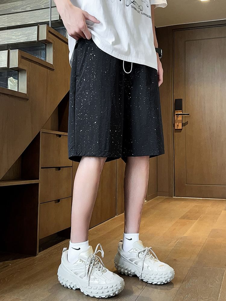 Soulcity - Shorts met trekkoord en print