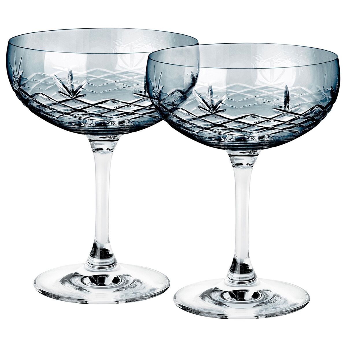 Crispy Gatsby Champagneglass 2 stk, Sapphire